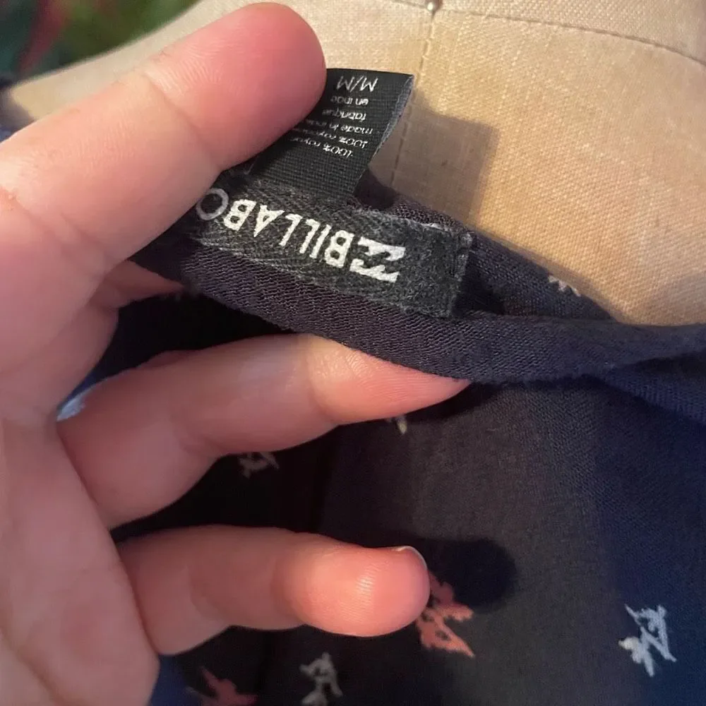 BILLABONG | dark blue button down tunic M - Picture 6 of 8